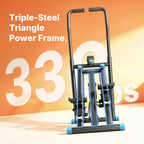 Space-Saving Vertical Climber Stepper, 330LBS Capacity Full-Body Home Workout Equipment