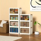 Foldable Storage Box with Wheels – Stack, Store & Save Space