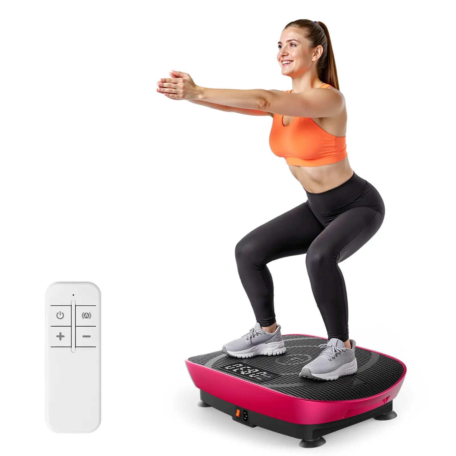 No gym needed! Compact Slim Vibration Plate for Full-Body Lymphatic Detox Daily Workout