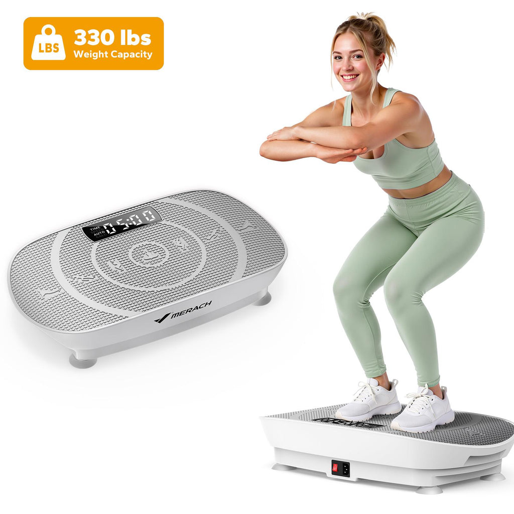 No gym needed! Compact Slim Vibration Plate for Full-Body Lymphatic Detox Daily Workout