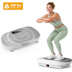 No gym needed! Compact Slim Vibration Plate for Full-Body Lymphatic Detox Daily Workout