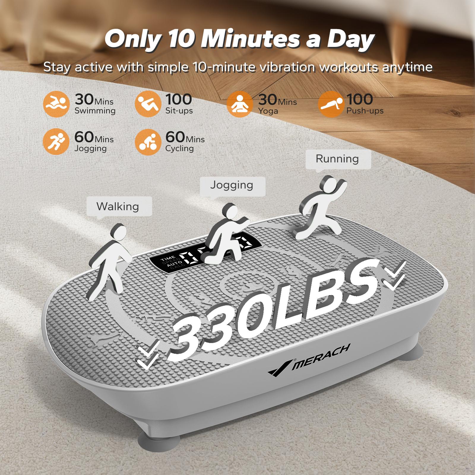 No gym needed! Compact Slim Vibration Plate for Full-Body Lymphatic Detox Daily Workout