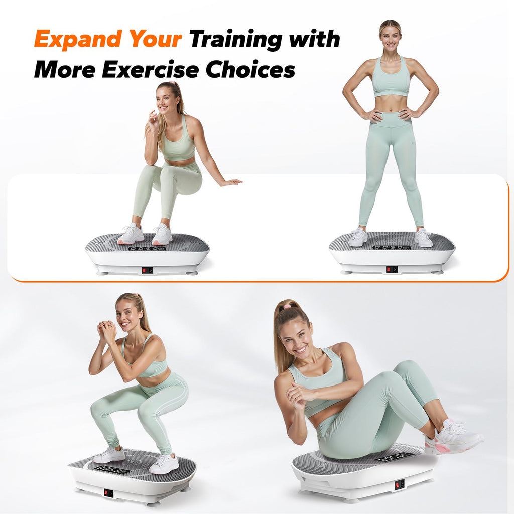 No gym needed! Compact Slim Vibration Plate for Full-Body Lymphatic Detox Daily Workout