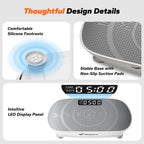 No gym needed! Compact Slim Vibration Plate for Full-Body Lymphatic Detox Daily Workout